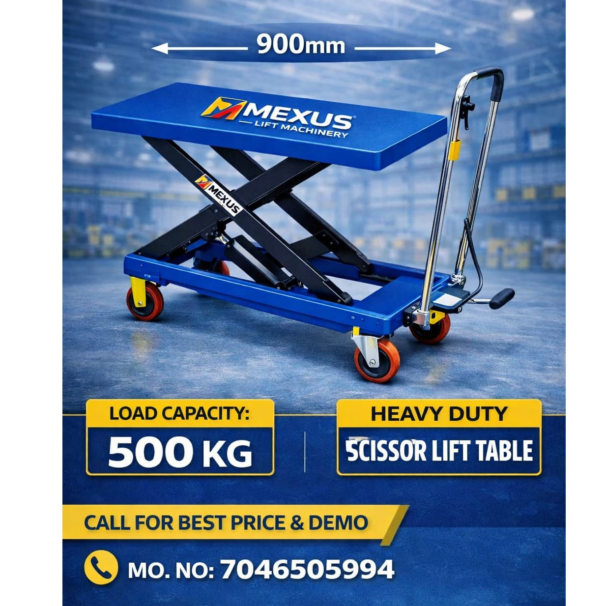 SCISSOR LIFTING TABLES